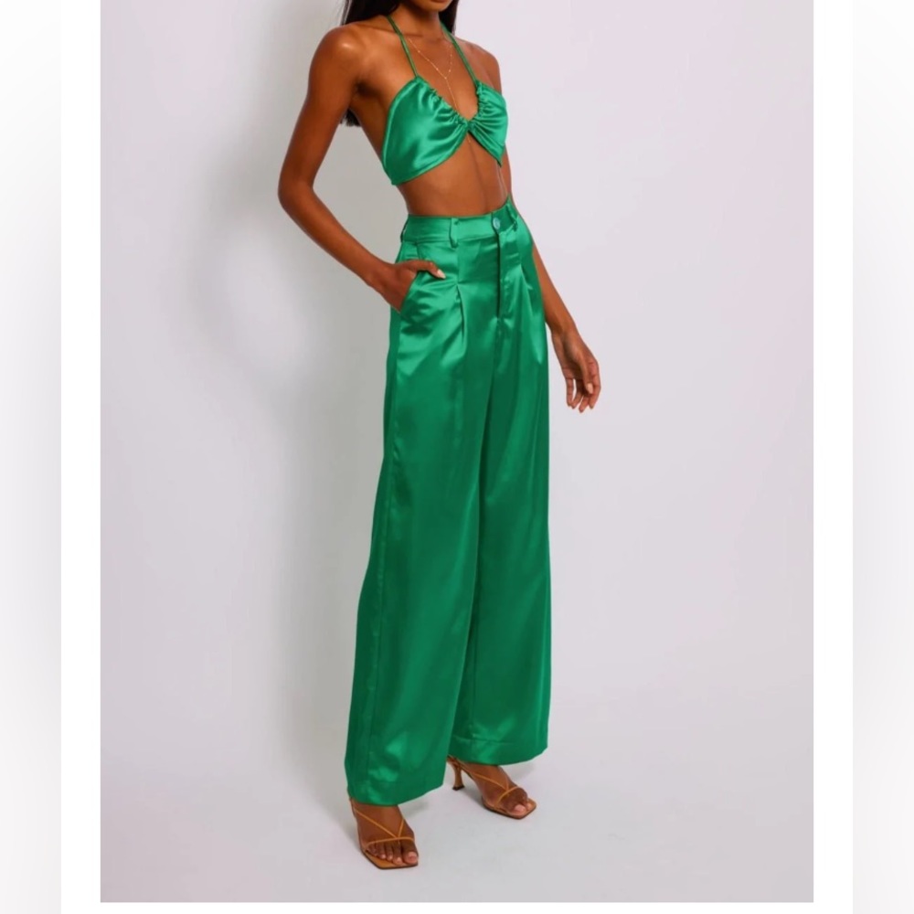 RESA Sasha trousers in verde